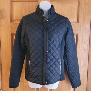 BKE Women's Black Quilted Puffer Jacket